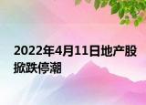 2022年4月11日地產(chǎn)股掀跌停潮