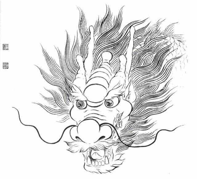 白描龍譜的畫法素材，搞創(chuàng)作，設(shè)計(jì)都用的到