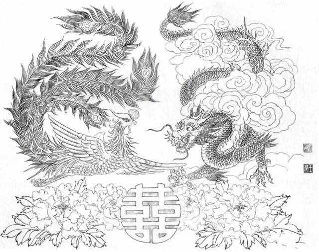 白描龍譜的畫法素材，搞創(chuàng)作，設(shè)計(jì)都用的到