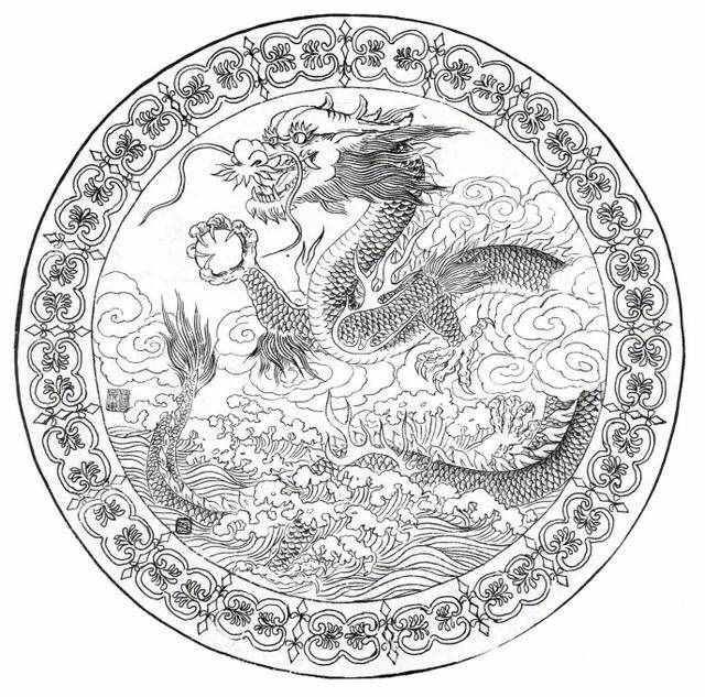 白描龍譜的畫法素材，搞創(chuàng)作，設(shè)計(jì)都用的到
