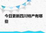 今日更新四川特產有哪些