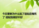 今日更新為什么貼了墻貼后悔死了 墻貼到底好不好