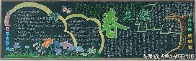 全新“春天”主題黑板報大全，創(chuàng)意滿滿，簡單好畫！