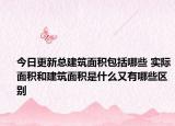 今日更新總建筑面積包括哪些 實際面積和建筑面積是什么又有哪些區(qū)別