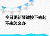 今日更新琴鍵按下去起不來怎么辦