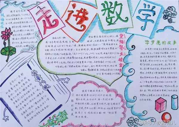 這21張趣味數(shù)學(xué)手抄報(bào)，孩子也許能用得上！老師家長收藏