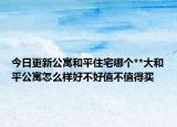 今日更新公寓和平住宅哪個(gè)**大和平公寓怎么樣好不好值不值得買(mǎi)