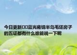 今日更新??藍(lán)光雍錦半島毛坯房子的五證都有什么誰能說一下呢