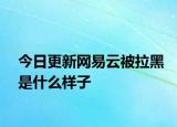 今日更新網(wǎng)易云被拉黑是什么樣子