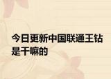 今日更新中國(guó)聯(lián)通王鉆是干嘛的