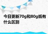 今日更新70g和80g紙有什么區(qū)別