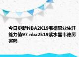 今日更新NBA2K19韋德職業(yè)生涯能力值97 nba2k19紫水晶韋德厲害嗎