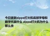 今日更新zippo打火機(jī)底部字母和數(shù)字代表什么 zippo打火機(jī)為什么那么貴