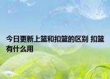 今日更新上籃和扣籃的區(qū)別 扣籃有什么用