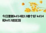 今日更新kd14和13哪個好 kd14和kd13的區(qū)別