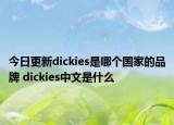 今日更新dickies是哪個國家的品牌 dickies中文是什么