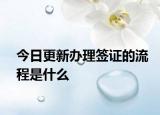 今日更新辦理簽證的流程是什么