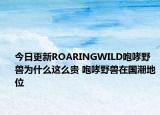 今日更新ROARINGWILD咆哮野獸為什么這么貴 咆哮野獸在國潮地位