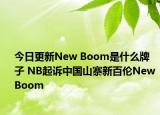 今日更新New Boom是什么牌子 NB起訴中國山寨新百倫New Boom