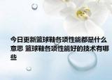 今日更新籃球鞋各項性能都是什么意思 籃球鞋各項性能好的技術(shù)有哪些