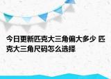 今日更新匹克大三角偏大多少 匹克大三角尺碼怎么選擇