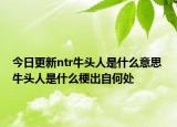 今日更新ntr牛頭人是什么意思 牛頭人是什么梗出自何處