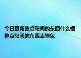 今日更新整點陽間的東西什么梗 整點陽間的東西表情包