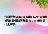 今日更新Sacai x Nike LDV Waffle純白真假如何鑒定 ldv waffle是什么牌子