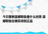 今日更新露娜鞋墊是什么材質(zhì) 露娜鞋墊在哪買得到正品