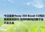 今日更新Yeezy 350 Boost V2純白真假鑒定技巧 如何判斷純白椰子是不是正品