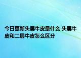 今日更新頭層牛皮是什么 頭層牛皮和二層牛皮怎么區(qū)分