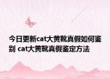 今日更新cat大黃靴真假如何鑒別 cat大黃靴真假鑒定方法