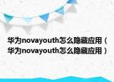 華為novayouth怎么隱藏應(yīng)用（華為novayouth怎么隱藏應(yīng)用）