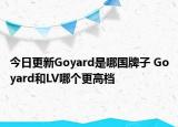 今日更新Goyard是哪國牌子 Goyard和LV哪個更高檔