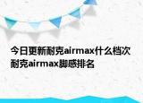 今日更新耐克airmax什么檔次 耐克airmax腳感排名