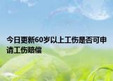 今日更新60歲以上工傷是否可申請(qǐng)工傷賠償
