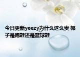 今日更新yeezy為什么這么貴 椰子是跑鞋還是籃球鞋