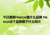 今日更新Hazzys是什么品牌 Hazzys這個品牌屬于什么檔次