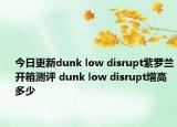 今日更新dunk low disrupt紫羅蘭開箱測(cè)評(píng) dunk low disrupt增高多少