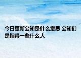 今日更新公知是什么意思 公知們是指得一些什么人