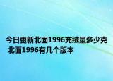今日更新北面1996充絨量多少克 北面1996有幾個(gè)版本