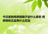 今日更新純原級鞋子是什么意思 純原級和正品有什么區(qū)別