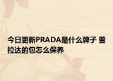 今日更新PRADA是什么牌子 普拉達的包怎么保養(yǎng)