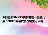 今日更新SNKRS突襲發(fā)售一般是幾點(diǎn) SNKRS突襲發(fā)售在哪里可以看