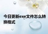 今日更新exe文件怎么轉(zhuǎn)換格式