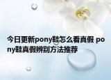 今日更新pony鞋怎么看真假 pony鞋真假辨別方法推薦