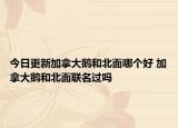 今日更新加拿大鵝和北面哪個(gè)好 加拿大鵝和北面聯(lián)名過嗎