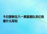 今日更新在八一男籃里隊員們各是什么軍銜