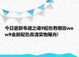 今日更新韋德之道9配色有哪些wow9全新配色高清實物曝光!