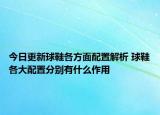 今日更新球鞋各方面配置解析 球鞋各大配置分別有什么作用